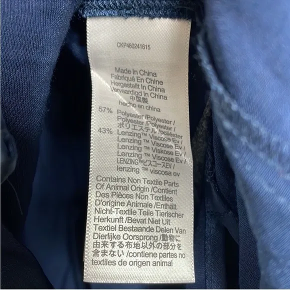 NWT MADEWELL  Satin Button-Front Midi Shirtdress In indigo