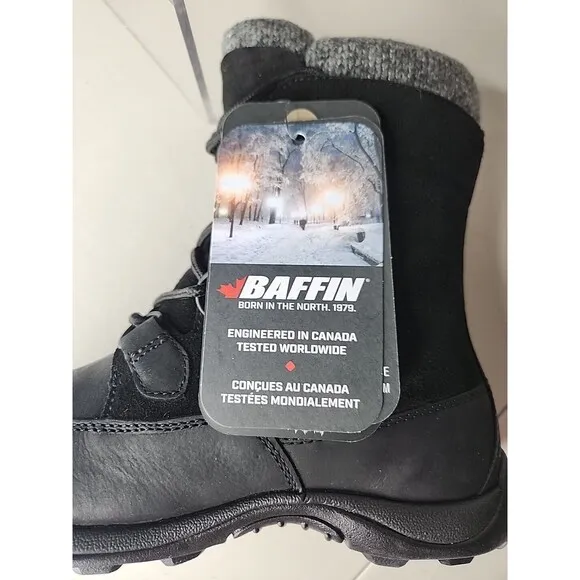 NWT New Baffin Women's Eldora Waterproof Boot Breathable Leather Lined Size 7