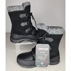 NWT New Baffin Women's Eldora Waterproof Boot Breathable Leather Lined Size 7