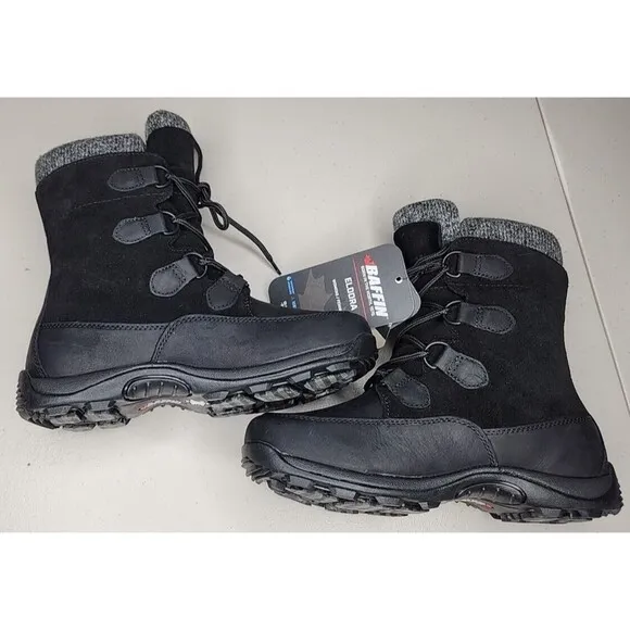 NWT New Baffin Women's Eldora Waterproof Boot Breathable Leather Lined Size 7