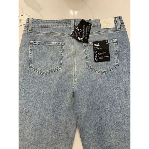 NWT PAIGE NELLIE HIGH-RISE CULOTTE JEANS IN EVERLONG NWT WOMEN'S SIZE 32