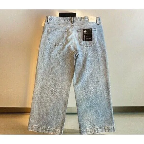 NWT PAIGE NELLIE HIGH-RISE CULOTTE JEANS IN EVERLONG NWT WOMEN'S SIZE 32