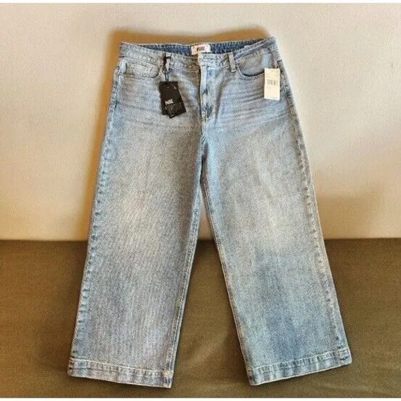 NWT PAIGE NELLIE HIGH-RISE CULOTTE JEANS IN EVERLONG NWT WOMEN'S SIZE 32