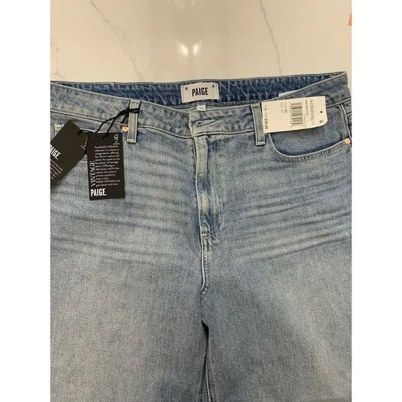 NWT PAIGE NELLIE HIGH-RISE CULOTTE JEANS IN EVERLONG NWT WOMEN'S SIZE 32