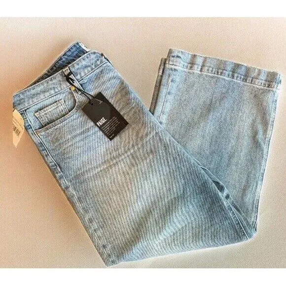 NWT PAIGE NELLIE HIGH-RISE CULOTTE JEANS IN EVERLONG NWT WOMEN'S SIZE 32