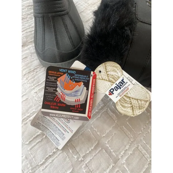 NWT PAJAR Doris Faux Fur-Lined Winter Boots Women’s 9 -40F