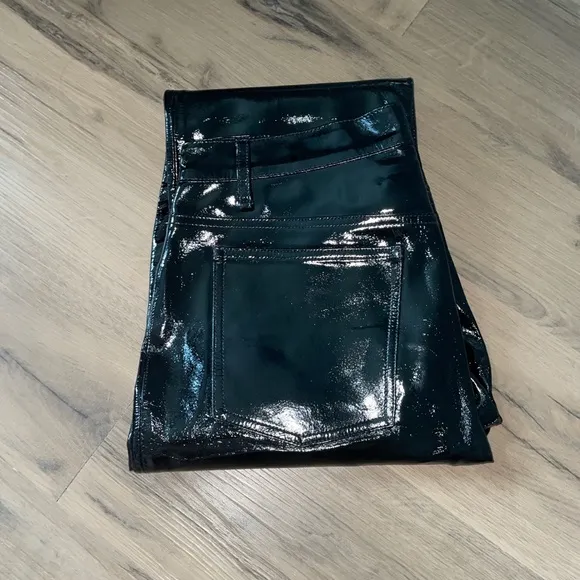 NWT Rag &amp; Bone patent leather straight leg pants