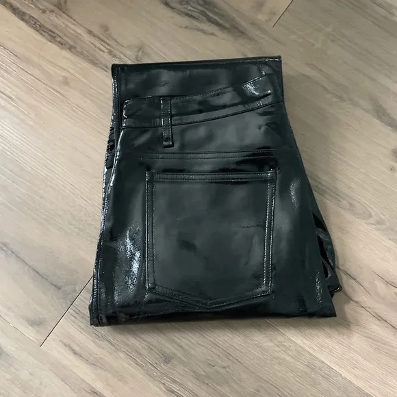 NWT Rag &amp; Bone patent leather straight leg pants