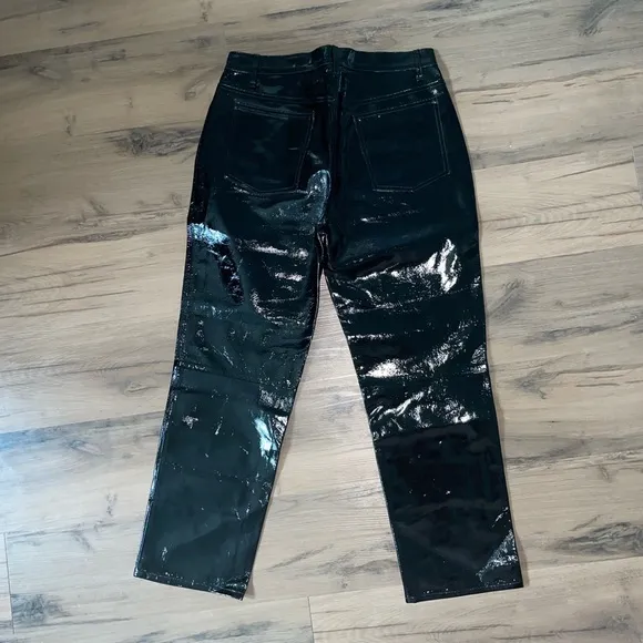 NWT Rag &amp; Bone patent leather straight leg pants