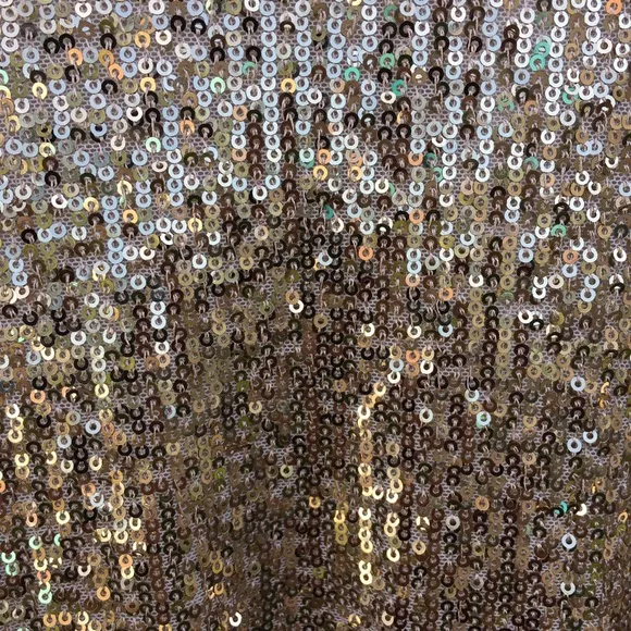 NWT Ramy Brook Helen Metallic Sequin Mini Dress Gold M