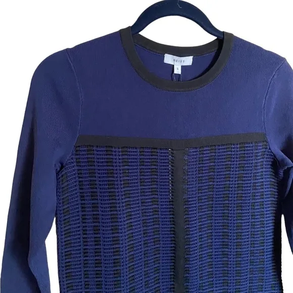 NWT Reiss Elsie Textured Knitted Bodycon Dress