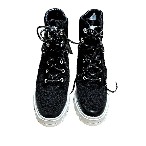 NWT Sorel Brex Heel Cozy Lace Up Faux Shearling Waterproof Ankle Boots Size 9.5