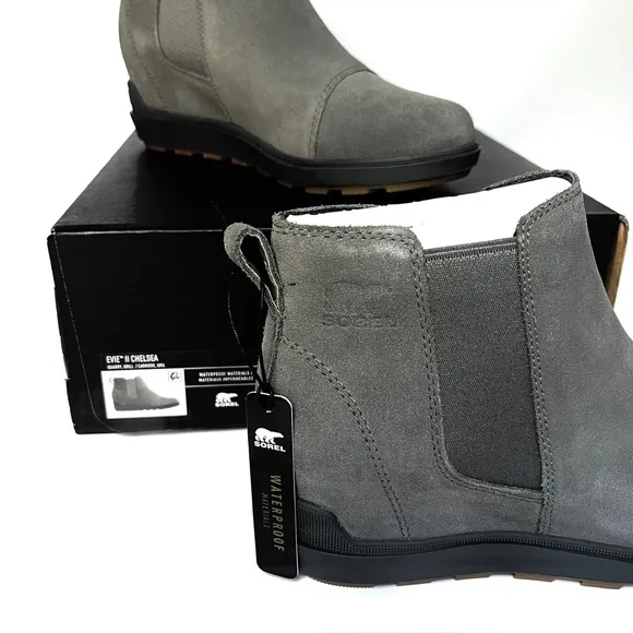NWT | Sorel  Evie II | Waterproof | Wedge Chelsea Boots