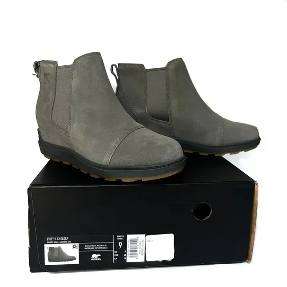 NWT | Sorel  Evie II | Waterproof | Wedge Chelsea Boots