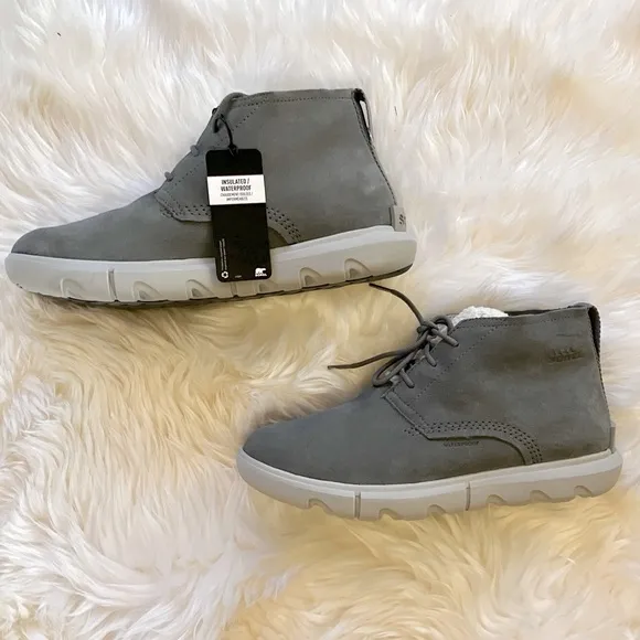 NWT Sorel Explorer 2 Drift Waterproof Boots in Gray Sz 9.