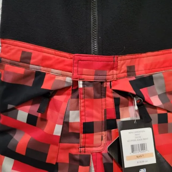 NWT Spyder Kids Mini Expedition Bib Snow Pants Unisex Youth Sz 7