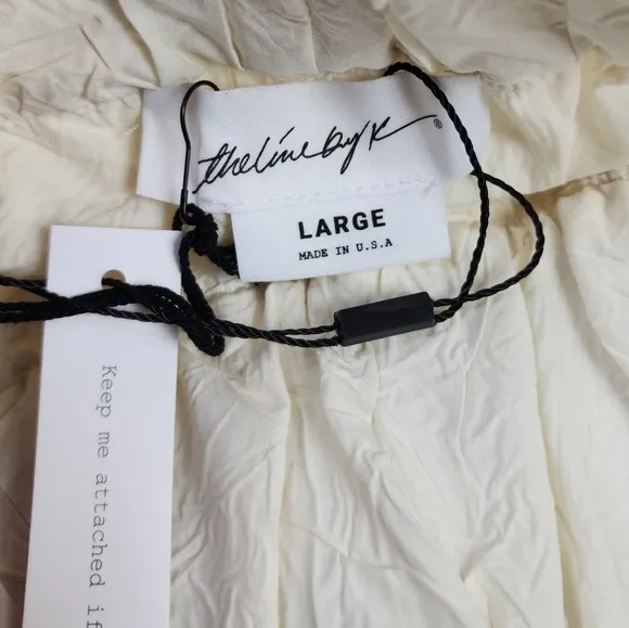 NWT The Line By K Essex Shorts Vanilla Cream Pull On Size Large Size 8