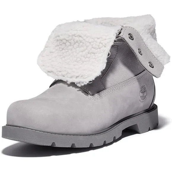 NWT Timberland Women's Linden Woods Fold-Down Winter Boots,Grey-Size 8.5