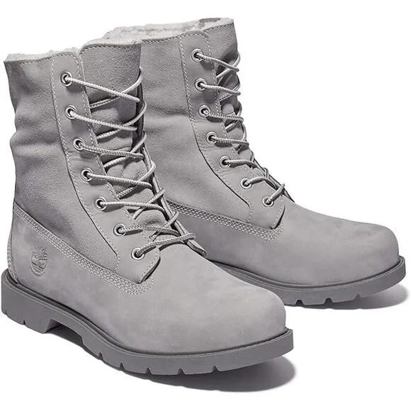 NWT Timberland Women's Linden Woods Fold-Down Winter Boots,Grey-Size 8.5