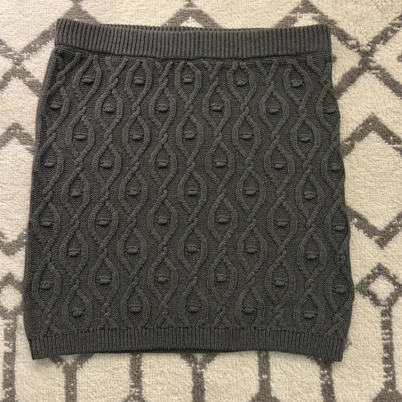 NWT Tularosa Knit Mini Skirt in Charcoal Sz S Charcoal Grey