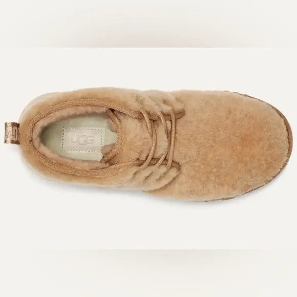 NWT UGG Womens Neumel Cozy Chestnut Boots soft sheepskin wool blend lace up shoe