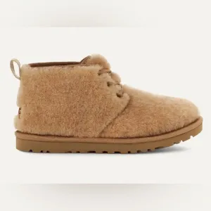 NWT UGG Womens Neumel Cozy Chestnut Boots soft sheepskin wool blend lace up shoe