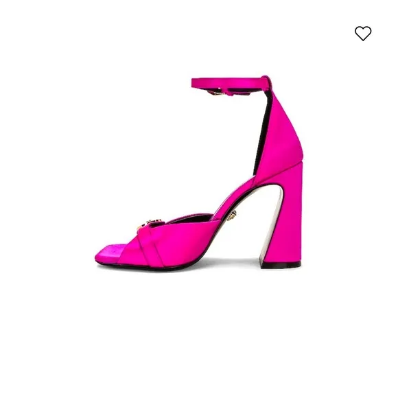 NWT Versace Medusa satin heels