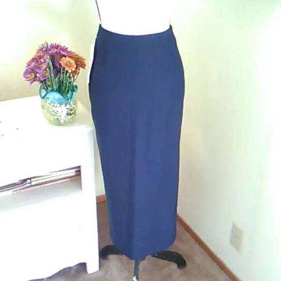 NWT Vintage Augustus Wool Midi Pencil Skirt