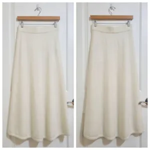 NWT Wool Blend A-Line Soft Midi Skirt S/M