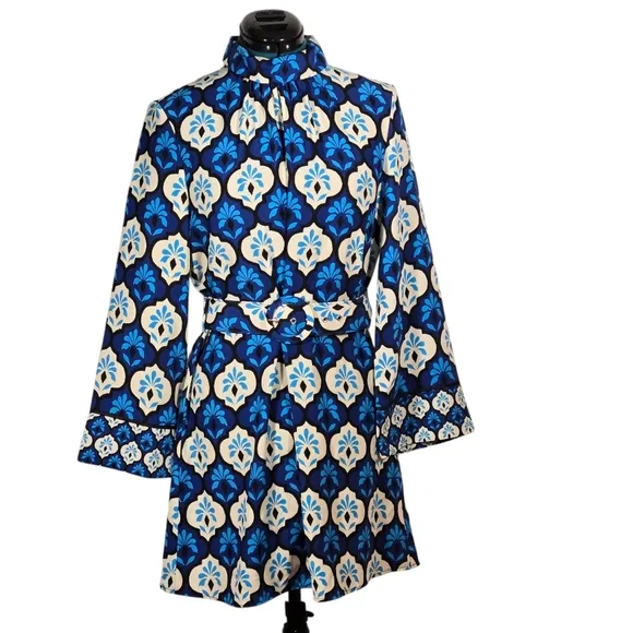 NWT Zara Mini Dress Belted Retro Print Small