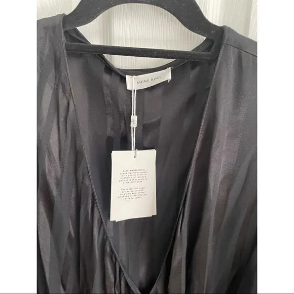 NWT Anine Bing Penelope Mini Black Dress