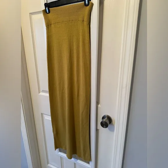 NWT💛Free People Golden Hour Maxi Skirt S Dried Palm