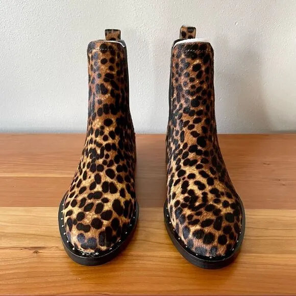 NWT Rebecca Minkoff Sabeen Too Genuine Calf Hair Chelsea Boots - Size: 6