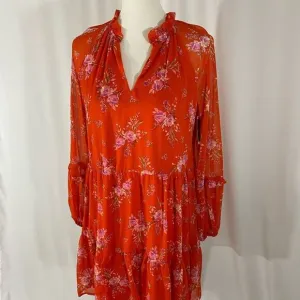 NWT Vince Camuto Orange Floral Dress