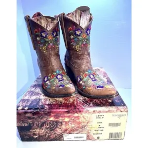 Old Gringo Sora 8&quot; Floral Leather Boots Wms Size 8B Embroidered Boho Western