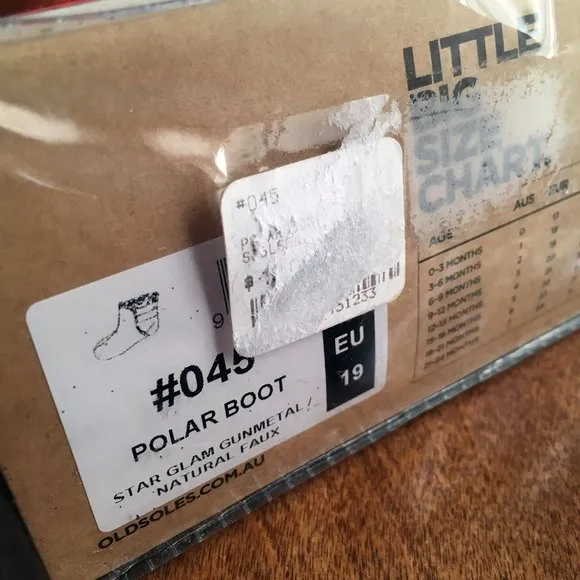Old Soles &quot;star glam&quot; polar boot 6-9m NWT