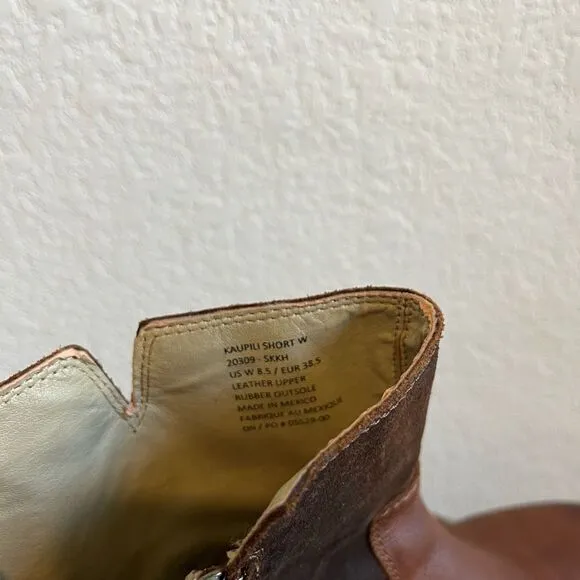 Olukai Kaupili Short Brown Classic Side Zip Boots Women’s 8.5