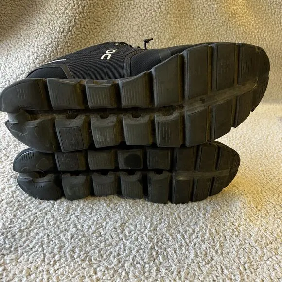 On Cloud 5 Running Sneakers Mens 13 Black Shoes Waterproof NO INSOLES &amp; FLAW