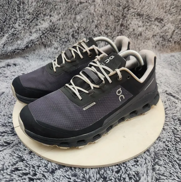 ON CLOUD CLOUDVISTA Eclipse Black Waterproof Athletic Shoes Women's Size 7
