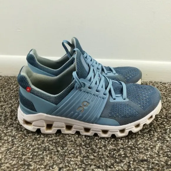 On Cloudswift Lake Sky Blue White Womens Size 6 Athletic Running Shoes Sneakers