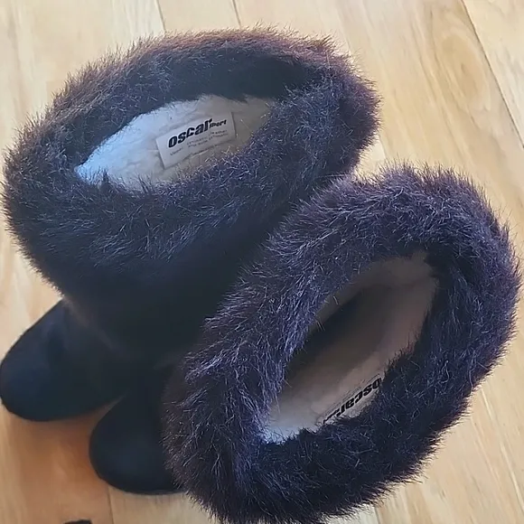Oscar de la Renta Fur Sport Apres Ski Boots Women's Size 37