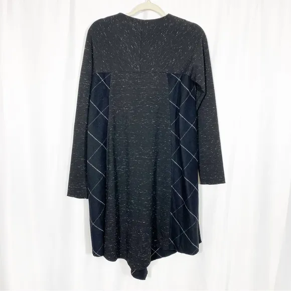 Ozai N Ku Fiorello Dress Lagenlook Wool Blend Asymmetric Relaxed Dress