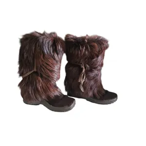 Pajar  Long Hair Goat Fur Boots Sz 38