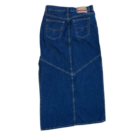 Paris Blues Originals Long Denim Maxi Skirt Western Cowgirl Women’s 9 Preppy Y2K