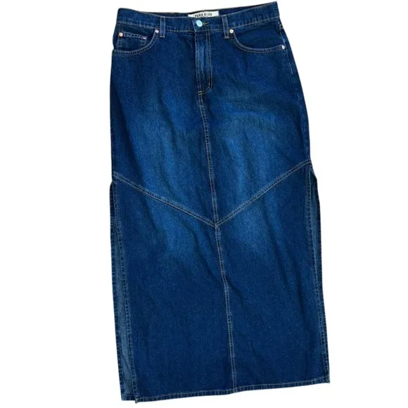 Paris Blues Originals Long Denim Maxi Skirt Western Cowgirl Women’s 9 Preppy Y2K