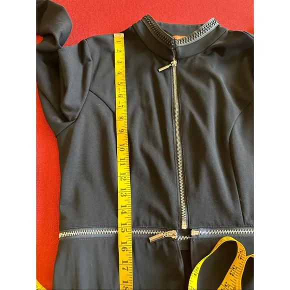 Patrizia Luca Milano Black Duster With Detachable Jacket, NWT, Size S