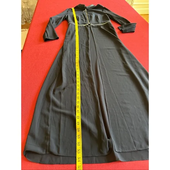 Patrizia Luca Milano Black Duster With Detachable Jacket, NWT, Size S
