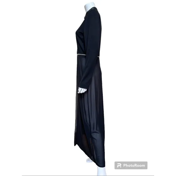 Patrizia Luca Milano Black Duster With Detachable Jacket, NWT, Size S