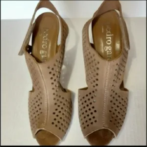 Pedro Garcia Peep Toe Sling Back Sandals Heels