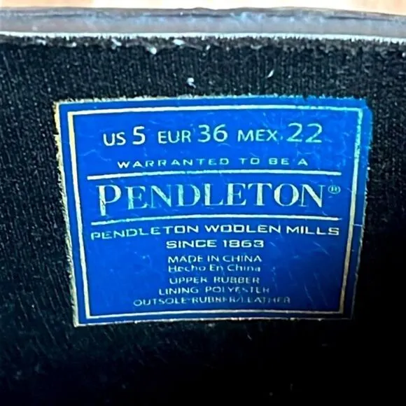 Pendleton pull on Chelsea waterproof rain boots women’s/girls size 5